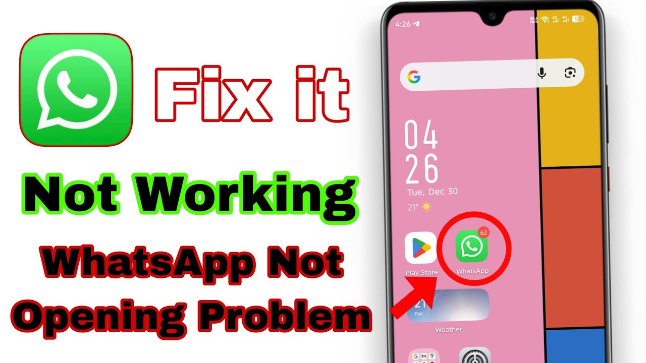 How To Fix WhatsApp is Not Opening Problem - YouTube