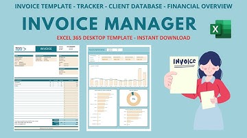 Invoice manager excel template - video tutorial