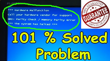 hardware malfunction | call your hardware vendor for support | the system has halted | Job In Tech