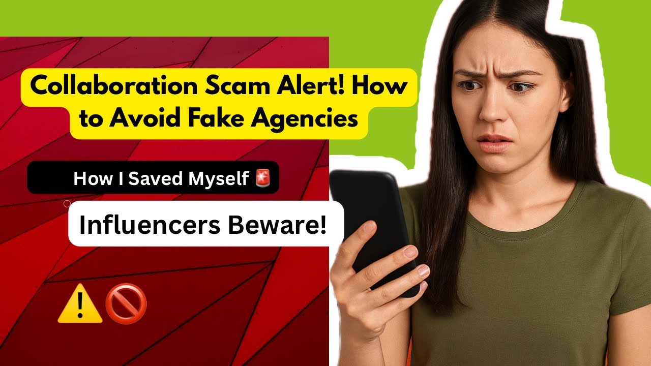 Influencers share the warning signs behind collaboration scams (YouTube post by Sweta)
