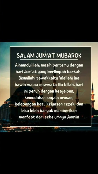 Story WA | Jumat Mubarok