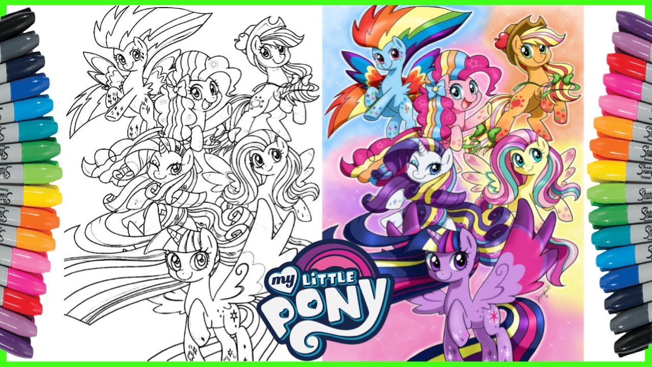 My Little Pony Friendship Is Magic Coloring Page Twilight Sparkle Mewarnai Kuda Poni ã‚¢ãƒ‹ãƒ¡ãƒžãƒ³ã‚¬ã¬ã‚Šãˆ Youtube