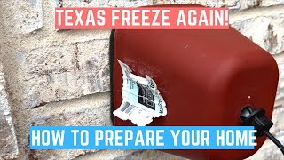 How to Prepare Your House for Texas Freeze / Winter (in 1 minute)