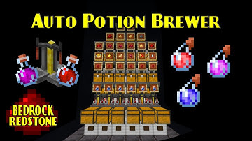 Automated Potion Brewer 1 Wide Tileable | Minecraft Bedrock Redstone Tutorial | MCPE XBOX PS
