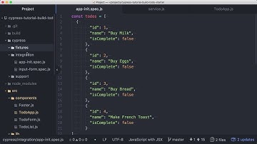 Loading Data with Fixtures