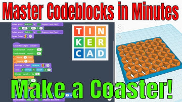 Create a Tinkercad Codeblocks Coaster for Laser cutting in Minutes