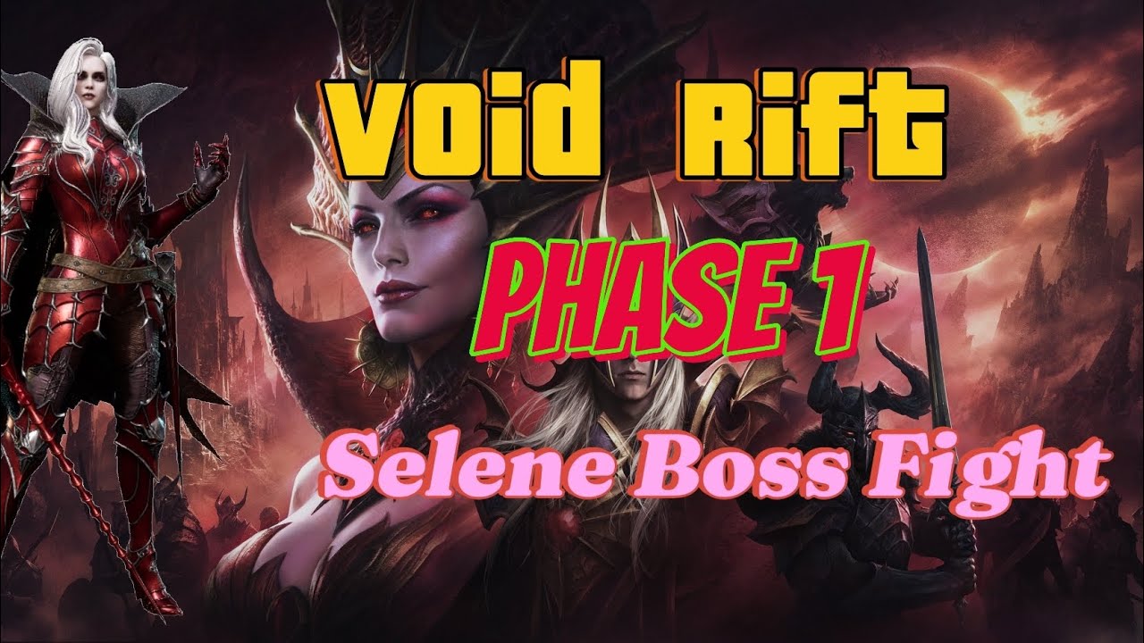 Selene Rift Watcher Of Realms Void Rift New phase 1 boss - selene - YouTube