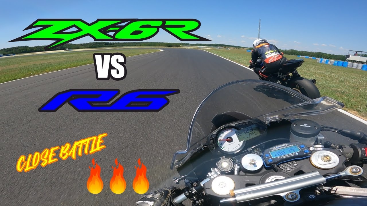 Who is King of 600ccm I Kawasaki ZX6R vs Yamaha R6 I Pannoniaring