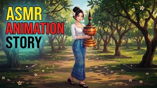 Cozy Morning in a Myanmar Village 🍃 | Cooking, Monastery Offering & Water Pot ASMR | Ghibli Style screenshot 1