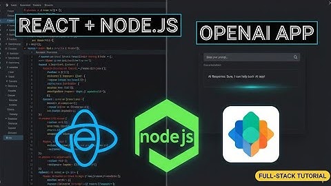 Full-Stack OpenAI Completion App: React & Node.js API Integration Tutorial(Build Your First AI App!)