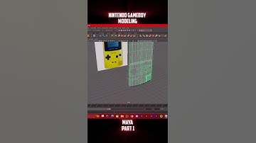 Nintendo Gameboy modeling in Maya tutorial part 1#3d #3danimation #maya #autodeskmaya #shorts #viral