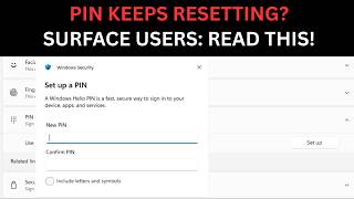 Windows Hello PIN Keeps Resetting on Surface/Arm PCs Here's Why (KB5121003)