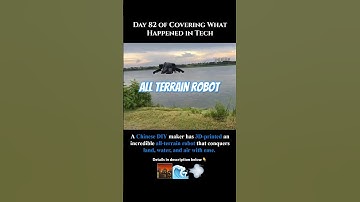 Day82: 3D-Printed All-Terrain Chinese Robot That Walks, Swims & Flies! 🐢🚀 | Land, Water & Air #morph