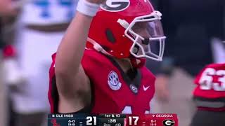 Gunner Stockton 2025 CFB Game Highlights vs Ole Miss