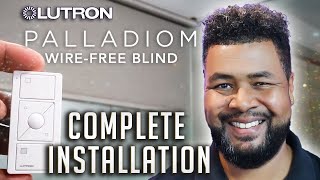 Lutron Wire Free Palladiom Blind (Battery Operated) Installation with Pico Remote Control [NEW 2024]