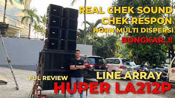 UNTUK FORMAT BESAR !! LINE ARRAY HUPER LA212P // SUB X228 // FULL REVIEW & CHEK SOUND