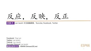 They have a same characters: 反， and they have different meanings: 反应，反映，反正， try to figure them out