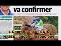 7 mars 2026 pronostic pmu 1 Course 3 - AUTEUILHAIES - 3900m - 98000.00€
