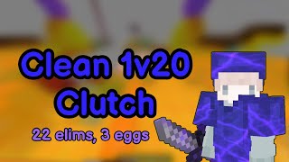 Minecraft Bedrock: Cubecraft Eggwars Mega Clean 1v20 Clutch. by TheDiamondRoblox 1,748 views 1 year ago 7 minutes, 23 seconds