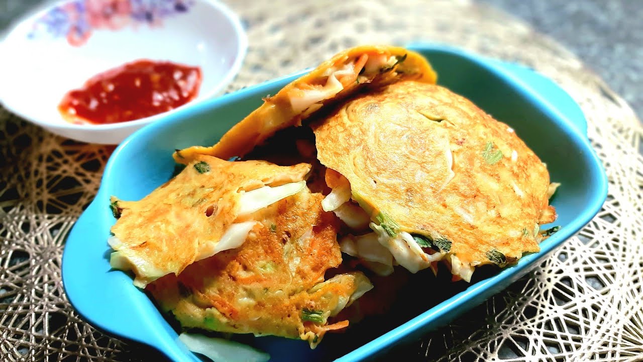 Lempeng sayur buat minum petang / vegetable pancake/ cabbage pancake