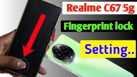 Realme c67 5g me display fingerprint lock kaise lagaye/how to fingerprint lock in realme c67 5g me