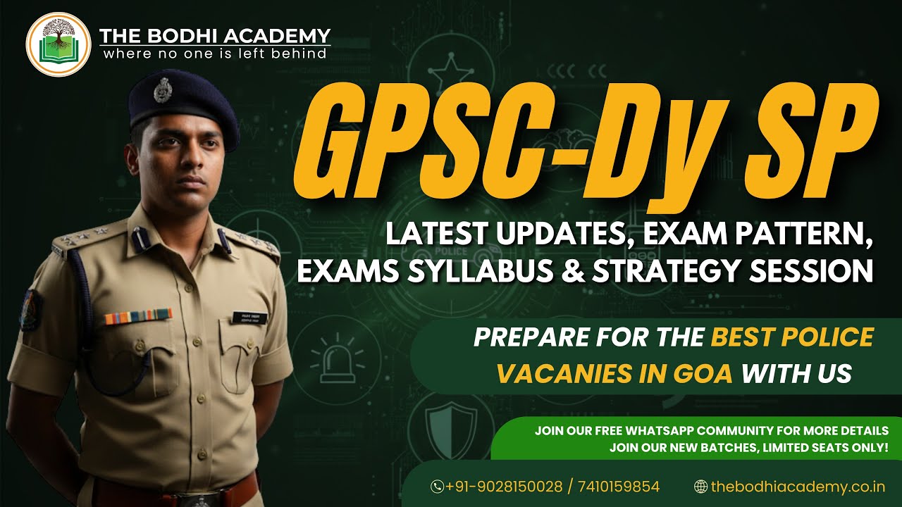 GPSC-Dy SP - Prepare for the Best Police Vacancies in Goa