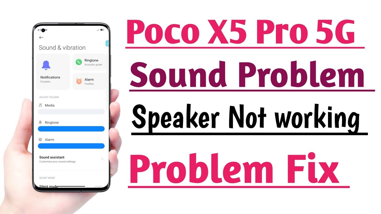 Poco X5 Pro 5G Sound Problem Solve Speaker Not working problem Solve ...