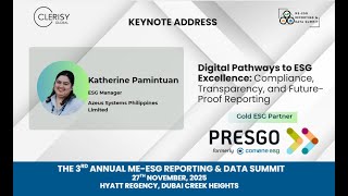 Digital Pathways to ESG Excellence: Compliance, Transparency, and Future-Proof Reporting - PRESGO