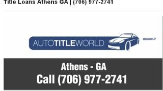 Title Loans Athens GA