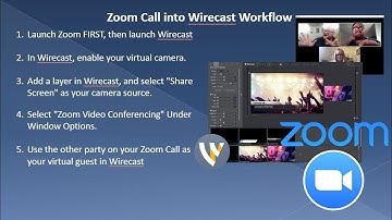 Zoom Call into Wirecast Workflow