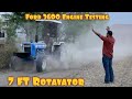 Ford 3600 tractor engine testing on 7ft rotavator  tractor modifications  old tractor restoration