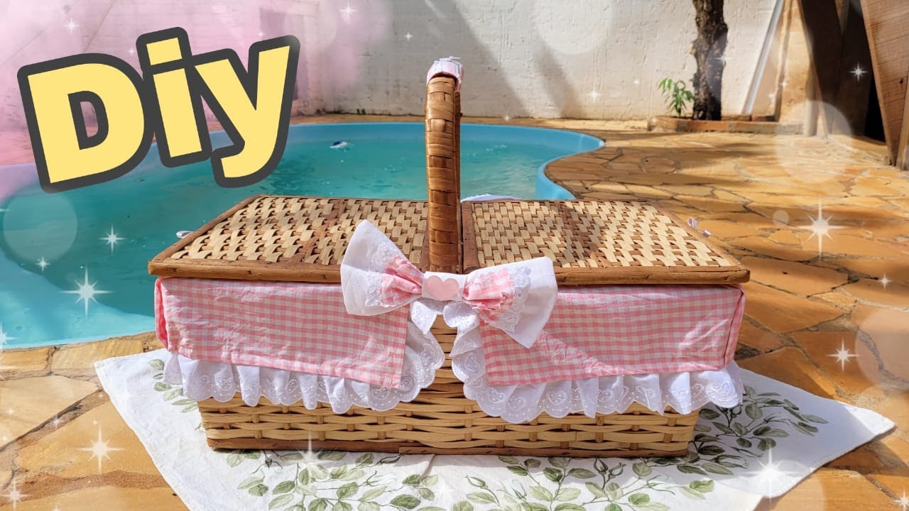 DIY Cesta de Picnic super Fofa e Kawaii (Fácil)