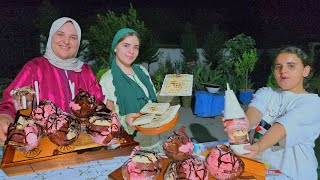 🔥🍫 بين وجبات طكوص على الفحم وحلاوة الكلاص وجبة خلاتنا نرجعو نطلبو المزيد 😋برد على قلبك🤪
