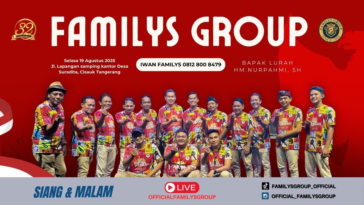 Live Familys Group Edisi HUT RI KE 80 Tahun Kantor Desa Suradita | Selasa 19 Agustus 2025 (SIANG)