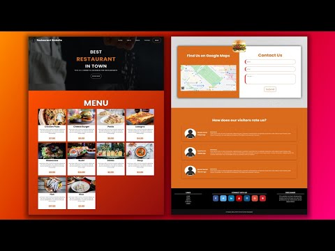 Build a Responsive Website for Restaurants | HTML and CSS ( 2020 ) ( part 1 )