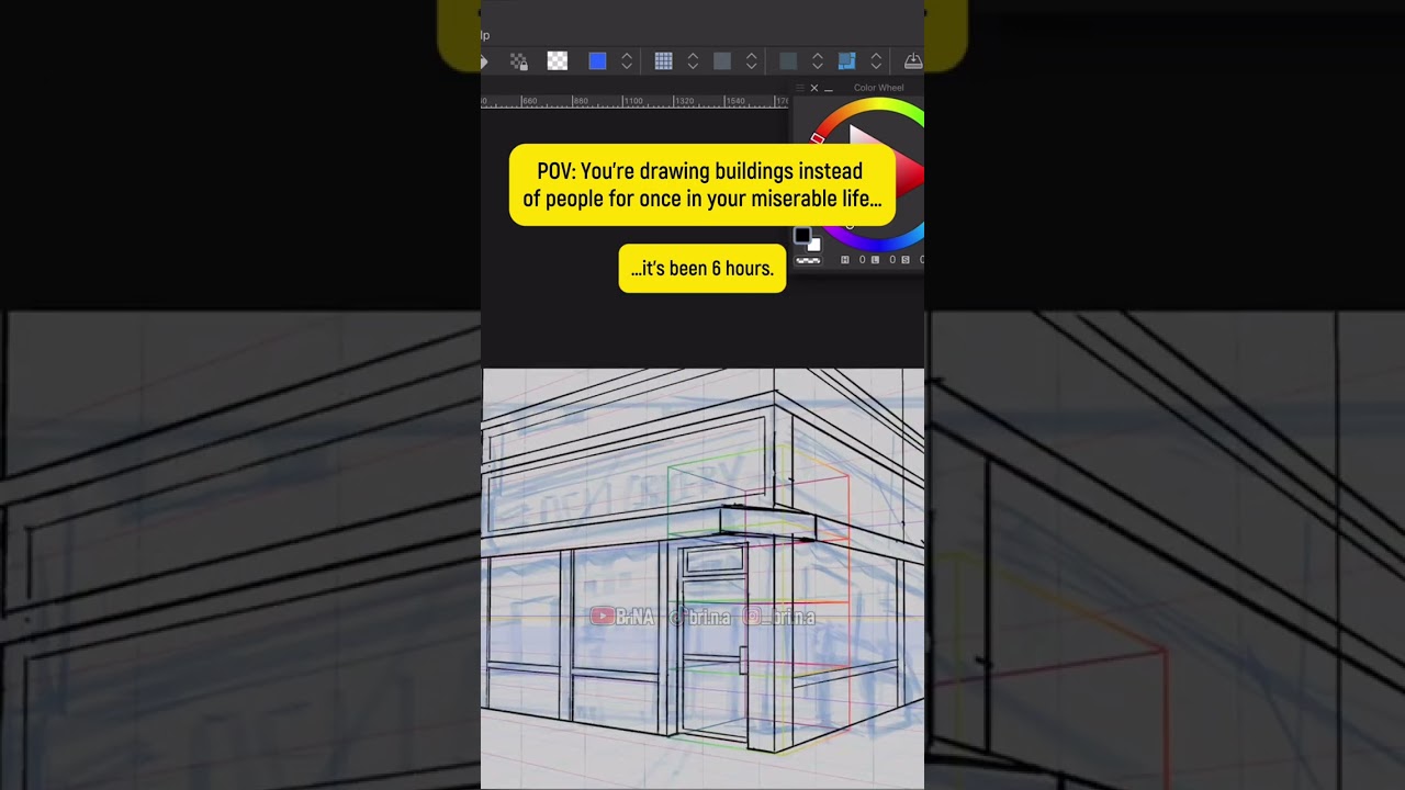 POV: You draw buildings instead of people for once… #backgroundart #bodegas #saxophone