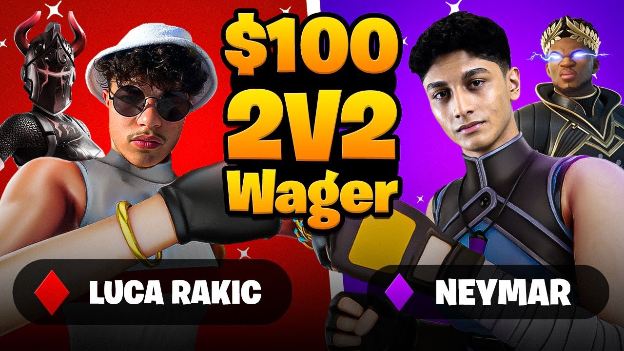 Luca Rakic CRAZY 2v2 Wager vs Neymar & Jojo - Best South African Players - YouTube