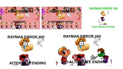 Things I will be doing in Rayman Error 100