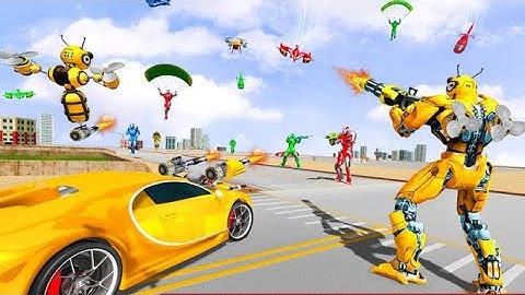 Bee Robot Car Transformation Game: Robot Car Games Cradley Creations Gameplay IOS/Android