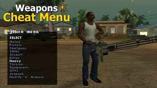How to Add Weapons Cheat Menu in GTA San Andreas