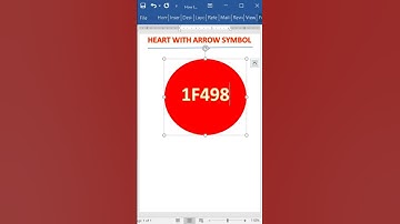 Heart with Arrow Symbol in MS word 💘👌 #symbols #mswordsymbol #shortvideo
