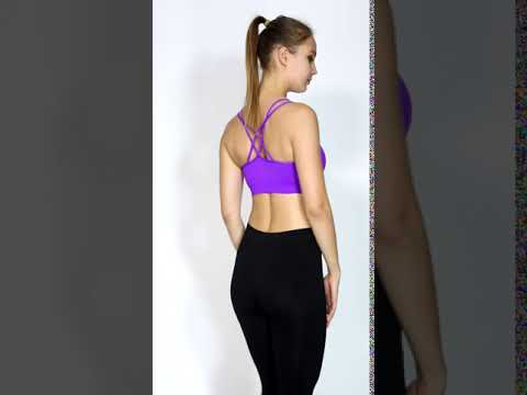 Kurveshop Violet Strappy Sports Bra Try On