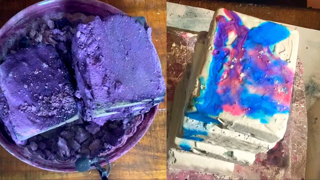 Crunchy Pasted Floral Foam Stacks and Slices | ASMR @floral._foam._lover