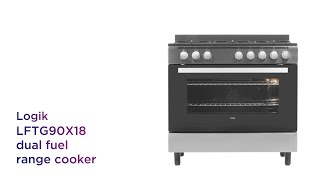 Logik Lftg90X18 90 Cm Duel Fuel Range Cooker Stainless Steel Product Overview Currys Pc World