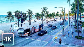 【4K】Relax Views of the American Shoreline Through My Window - Beach, Cars, and Life Unfold!