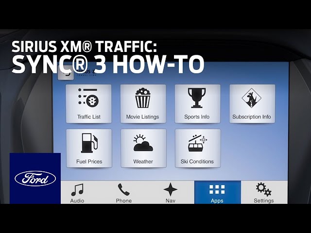 SYNC 3 Sirius XM Traffic and Travel Link | SYNC 3 How-To | Ford class=