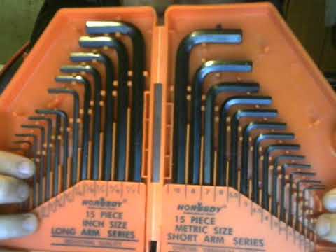 HORUSDY 30-Piece Hex Key Set, Allen Wrench Set Inch/Metric MM(0.7mm-10mm) SAE(0.028