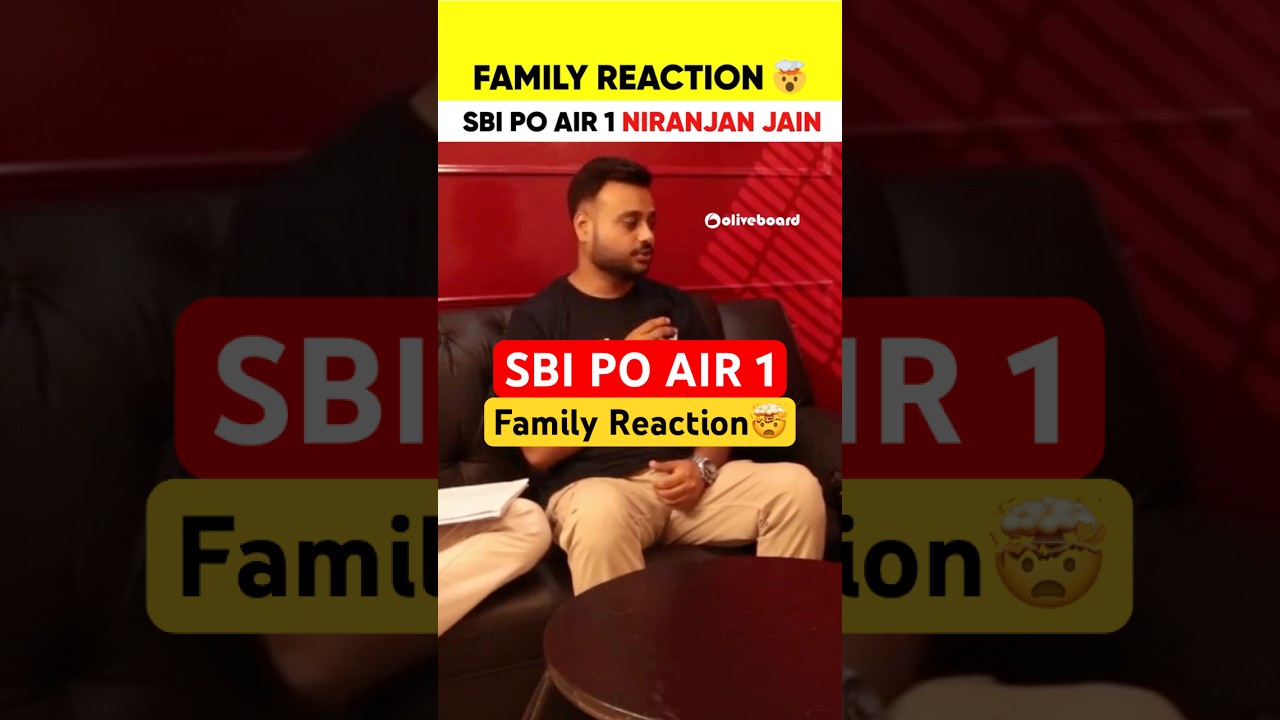 SBI PO AIR 1 Family Reaction 🤯 