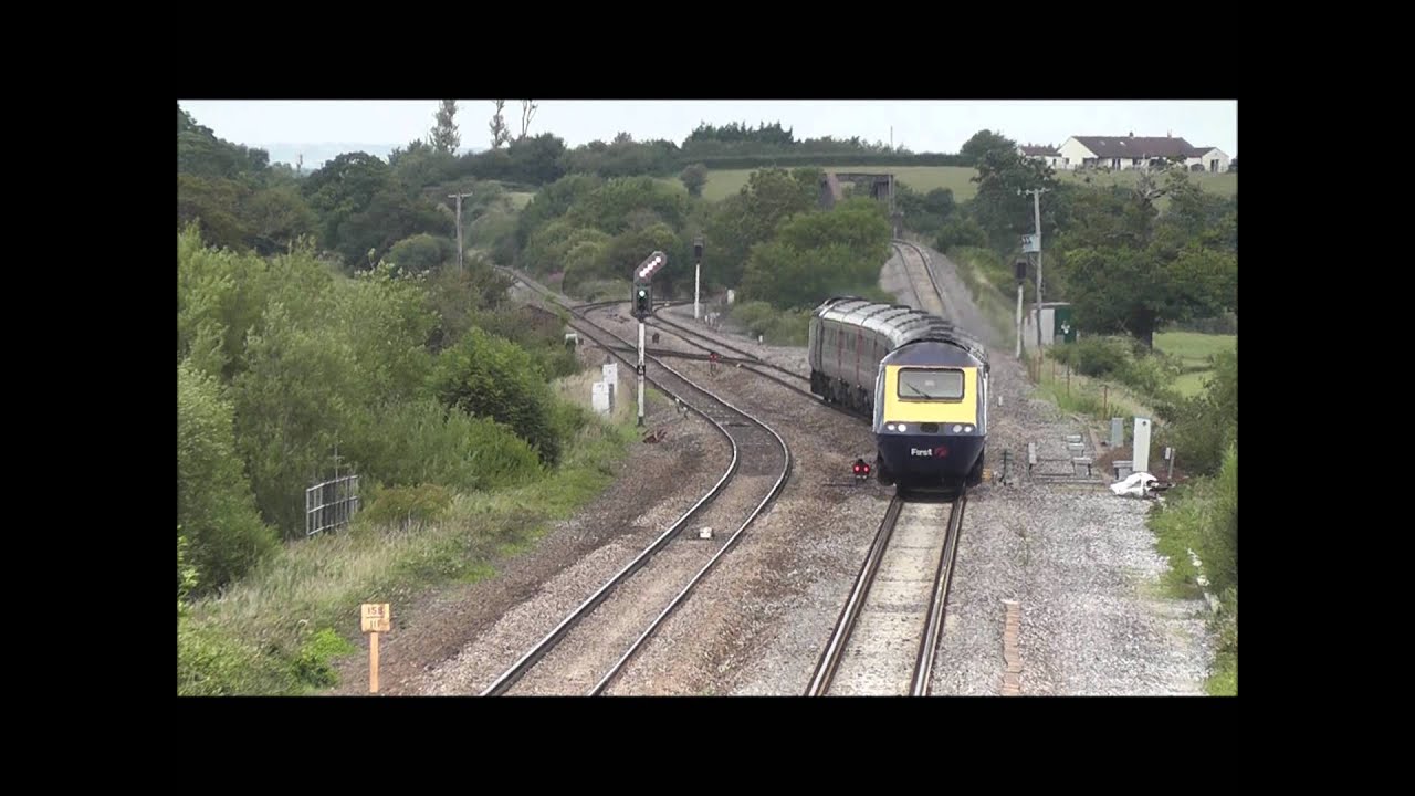 Trains at Cogload Junction