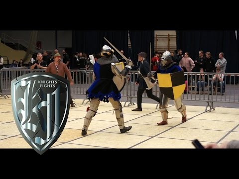 Knights fight with sword and shield- Maciej Bujakowski vs Sebastian Przybyszewski [10 Jaworzno ]